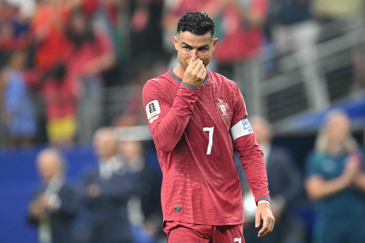 Nach dem Spiel flossen bei Ronaldo Tränen. © APA/afp / RONALDO SCHEMIDT