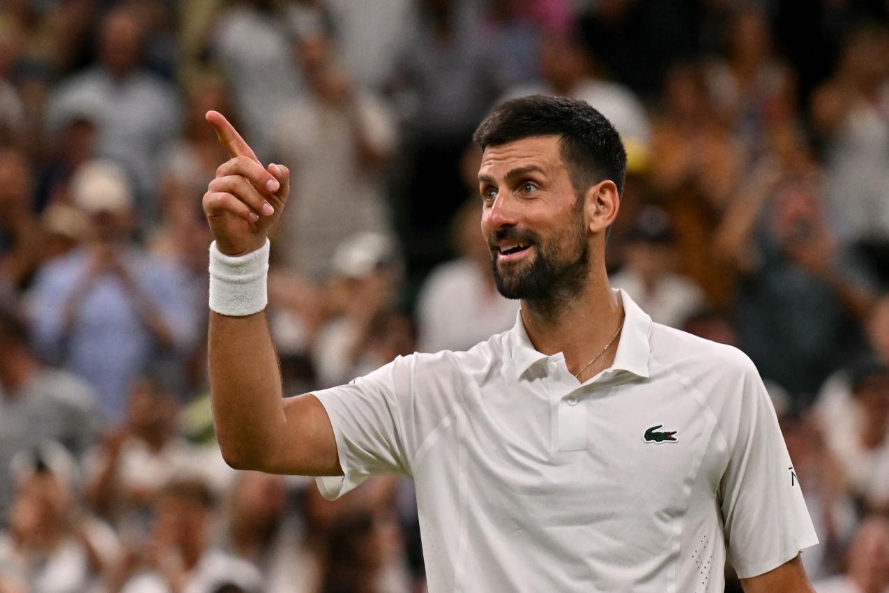 Novak Djokovic trotz erneut dem Alter. © APA/afp / GLYN KIRK