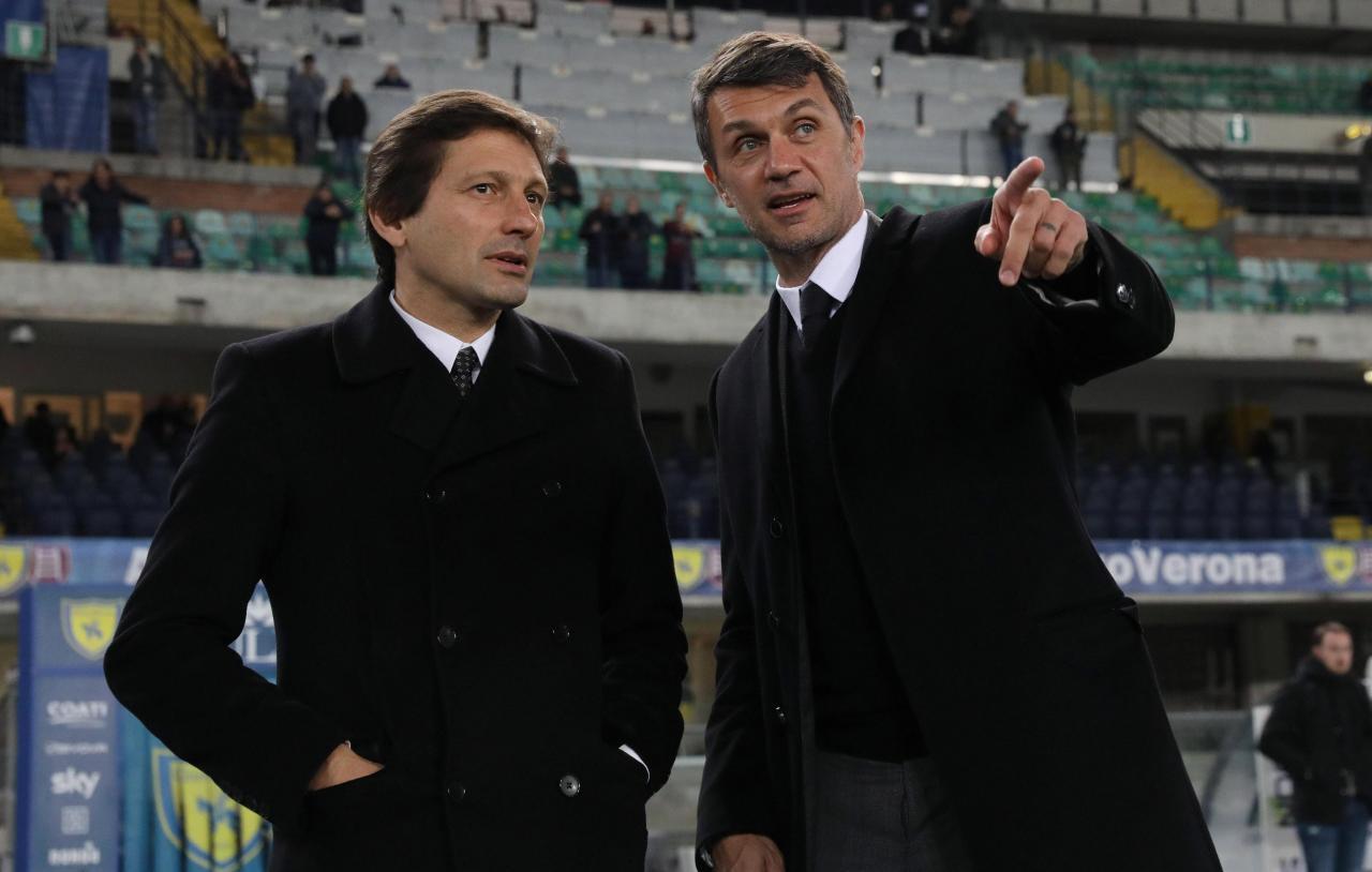 Paolo Maldini (r.) und Leonardo basteln an einer neuen Squadra Azzurra. © ANSA / FILIPPO VENEZIA / Z97