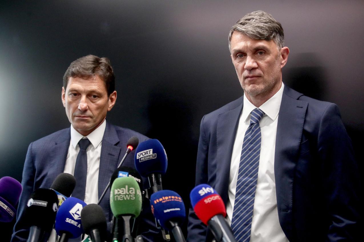 Paolo Maldini (rechts) und sein Berater Leonardo waren  nur 16 Tage im Amt. © ANSA / MOURAD BALTI TOUATI