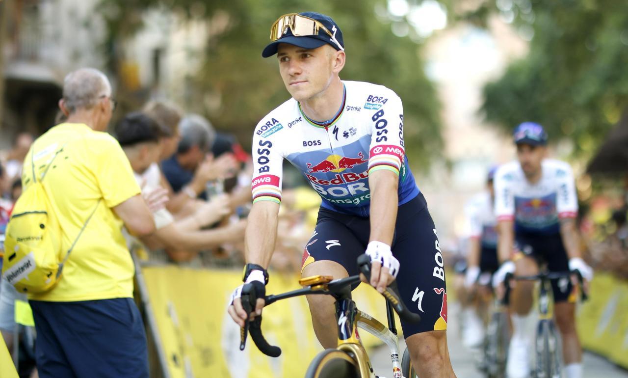 Remco Evenepoel könnte den Tag spannend machen. © ANSA / YOAN VALAT