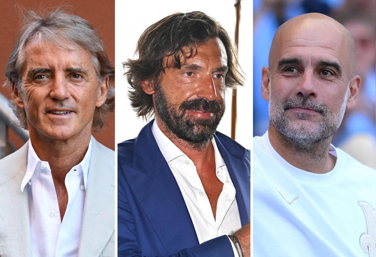 Roberto Mancini, Andrea Pirlo oder Pep Guardiola (v.l.): Wer wird neuer Italien-Trainer? © ANSA / ANSA
