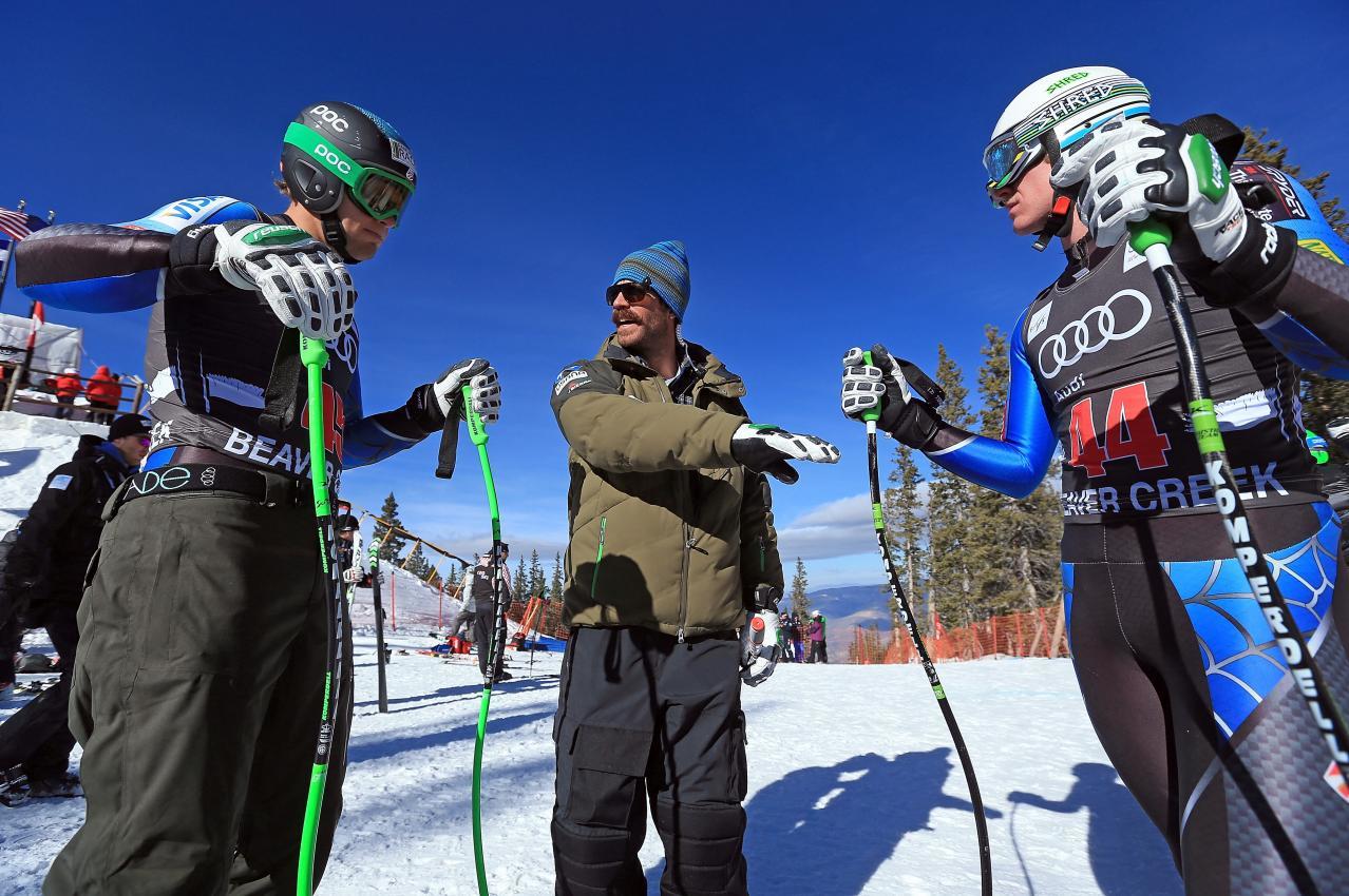 TJ Lanning war auch ein passionierter Trainer. Hier mit Steven Nyman und Ryan Cochran-Siegle © GETTY IMAGES NORTH AMERICA / DOUG PENSINGER