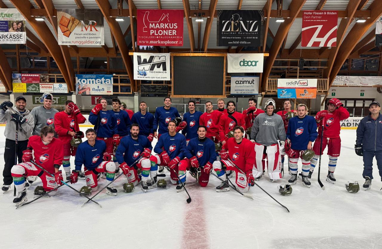 Am Ende gab es noch ein gemeinsames Teamfoto. © HC Gröden