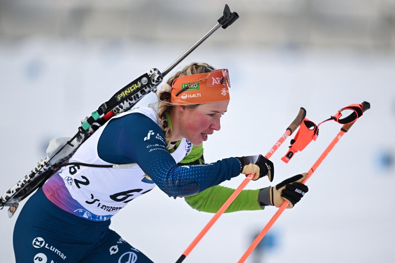 Anamarija Lampic erwartet in Kürze ihr erstes Kind. © AFP / FABRICE COFFRINI