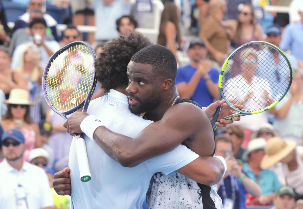 Arthur Fils und Frances Tiafoe (r.) boten ein hochklassiges Finale. © ANSA / MARK LYONS