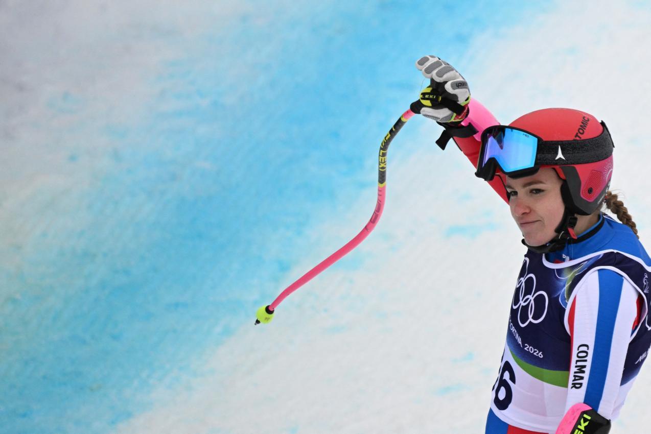 Camille Cerutti bei den Olympischen Spielen in Cortina. © AFP / FRANCOIS-XAVIER MARIT