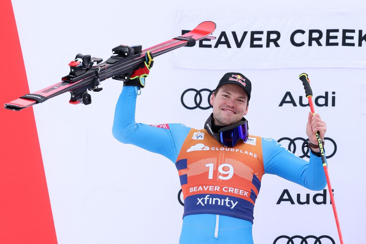 Das erste Riesentorlauf-Podest holte Alex Vinatzer in Beaver Creek. © GETTY IMAGES NORTH AMERICA / CHRISTIAN PETERSEN