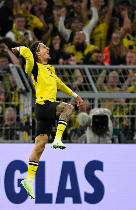 Fabio Silva verkürzte für den BVB, doch am Ende sollte es nicht reichen. © APA/afp / INA FASSBENDER