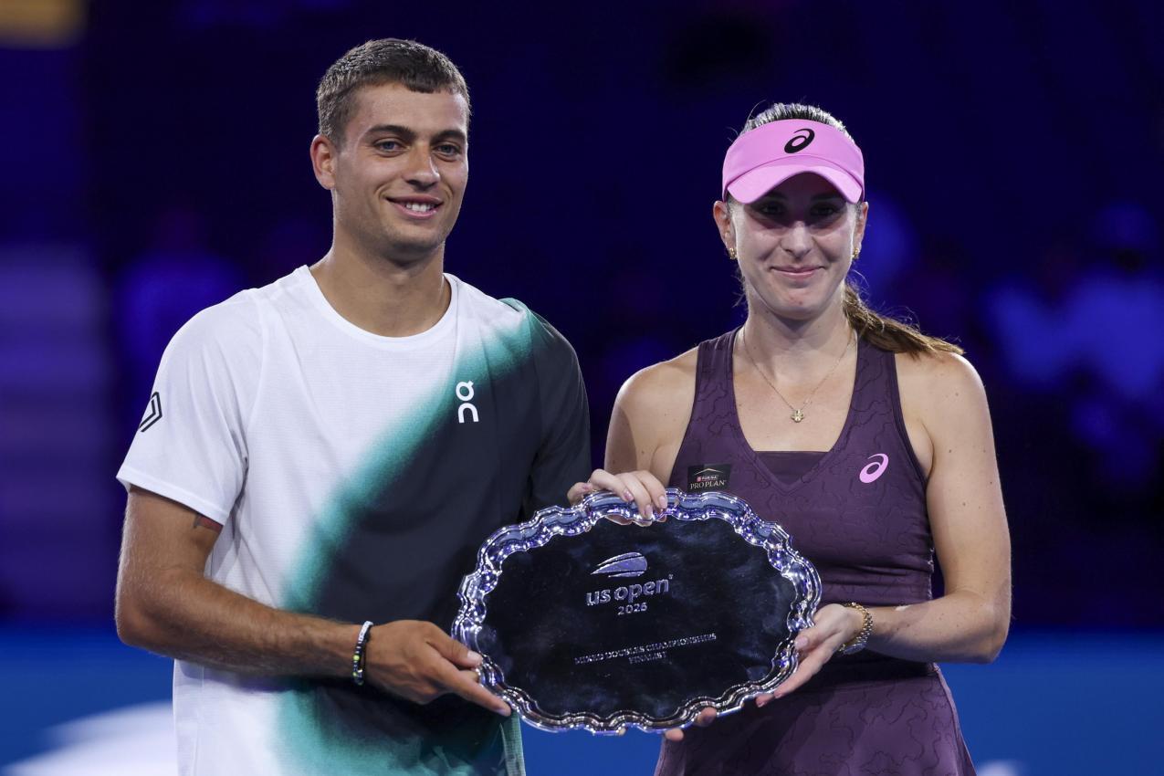 Flavio Cobolli und Belinda Bencic verloren das Finale. © ANSA / SARAH YENESEL
