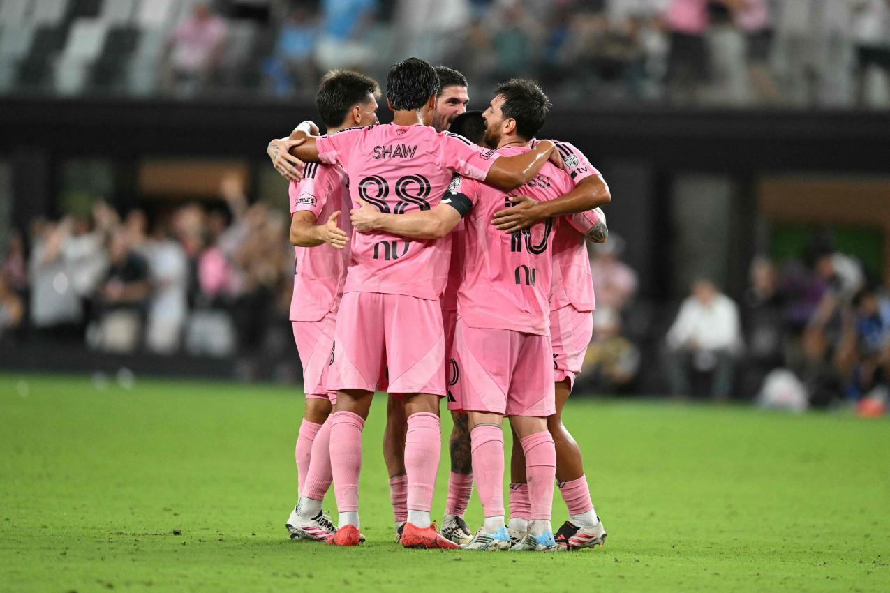 Inter Miami hatte viel zu feiern. © APA/afp / CHANDAN KHANNA