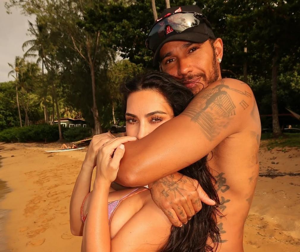 Lewis Hamilton und seine Freundin Kim Kardashian.