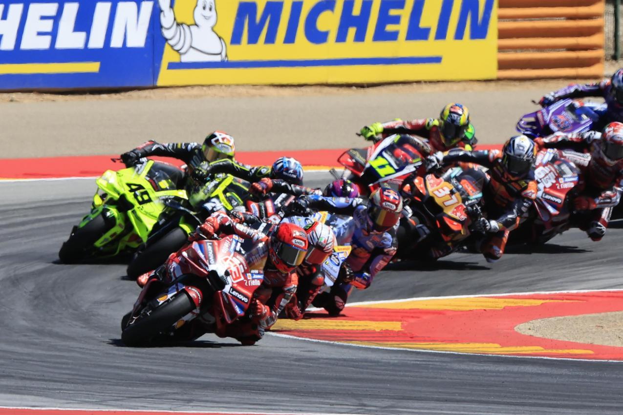 Marc Marquez führte das Feld an. © ANSA / Javier Cebollada