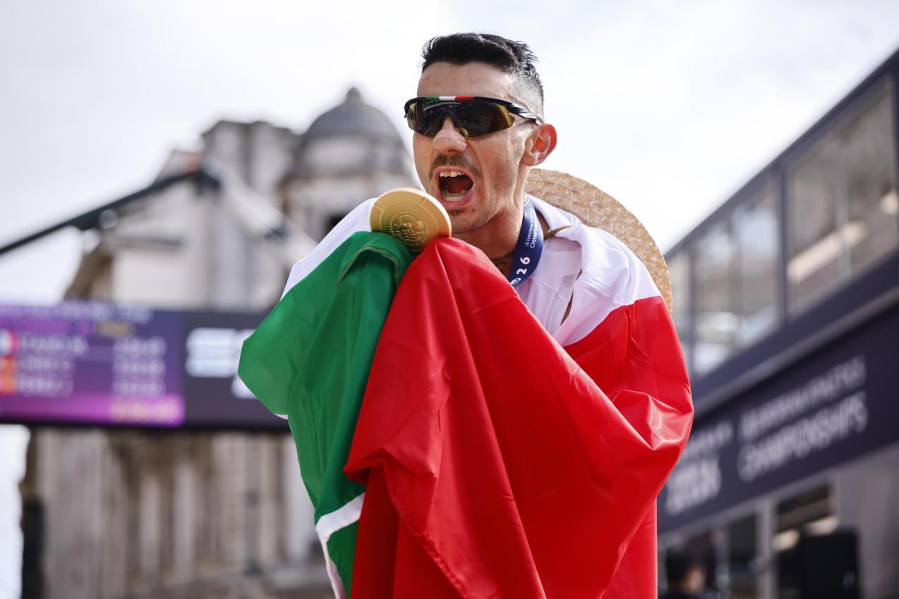 Massimo Stano kürte sich zum Europameister. © ANSA / TOLGA AKMEN