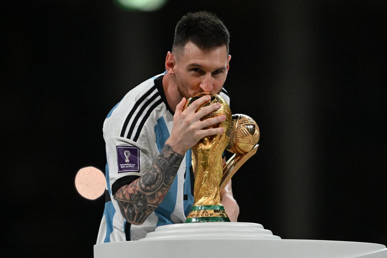 Messi wurde mit Argentinien Weltmeister. © APA/afp / PAUL ELLIS