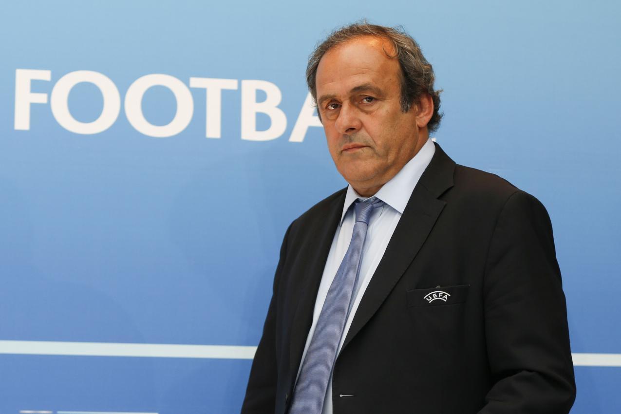 Michel Platini hielt sich mit Kritik nicht zurück. © APA/afp / VALERY HACHE