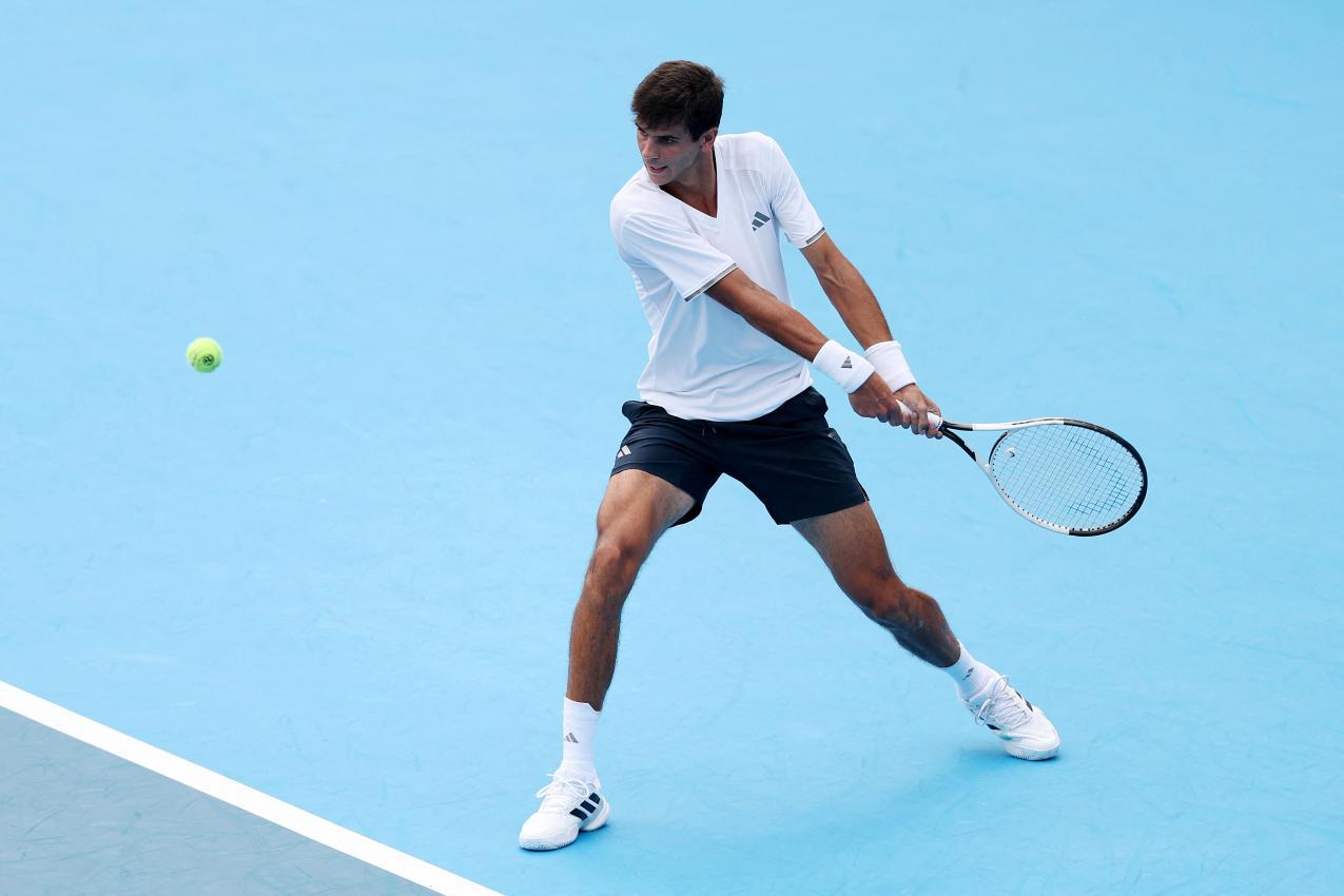 Rafael Jodar musste sich Flavio Cobolli geschlagen geben. © APA / EMILEE CHINN