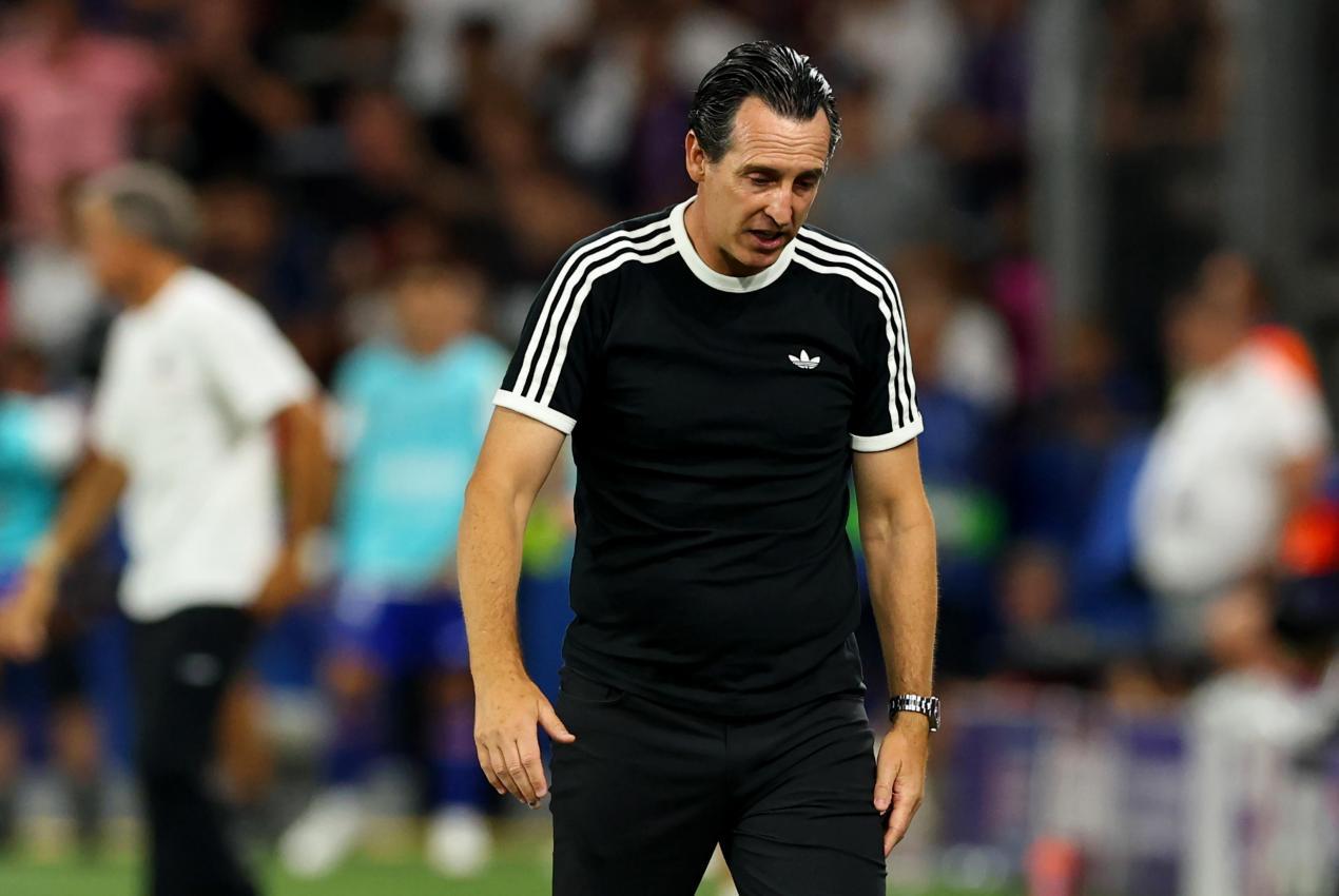 Unai Emeri musste sich mit Aston Villa am Ende knapp geschlagen geben. © ANSA / ANNA SZILAGYI