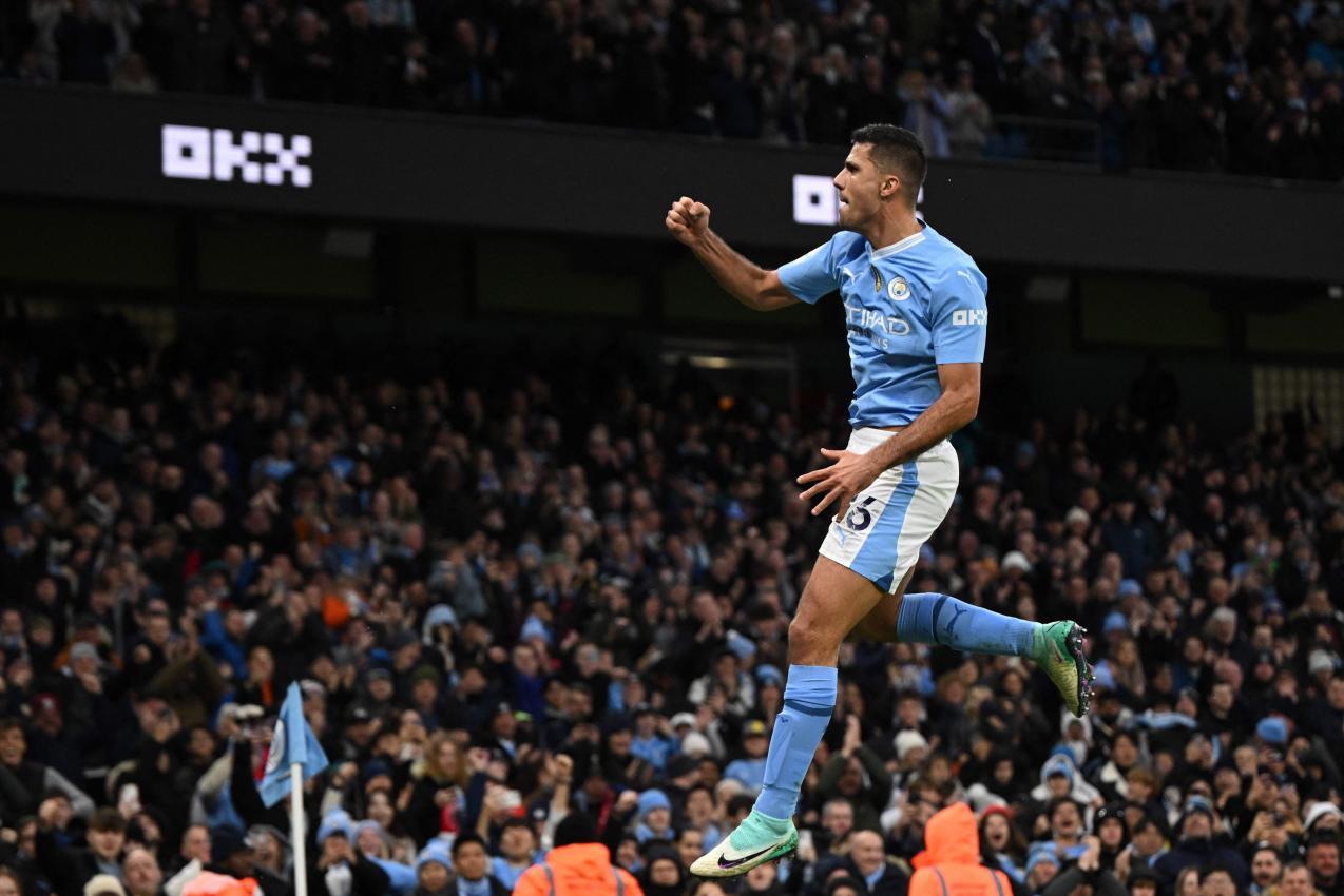 Zuletzt spielte Rodri bei Manchester City. © APA/afp / OLI SCARFF