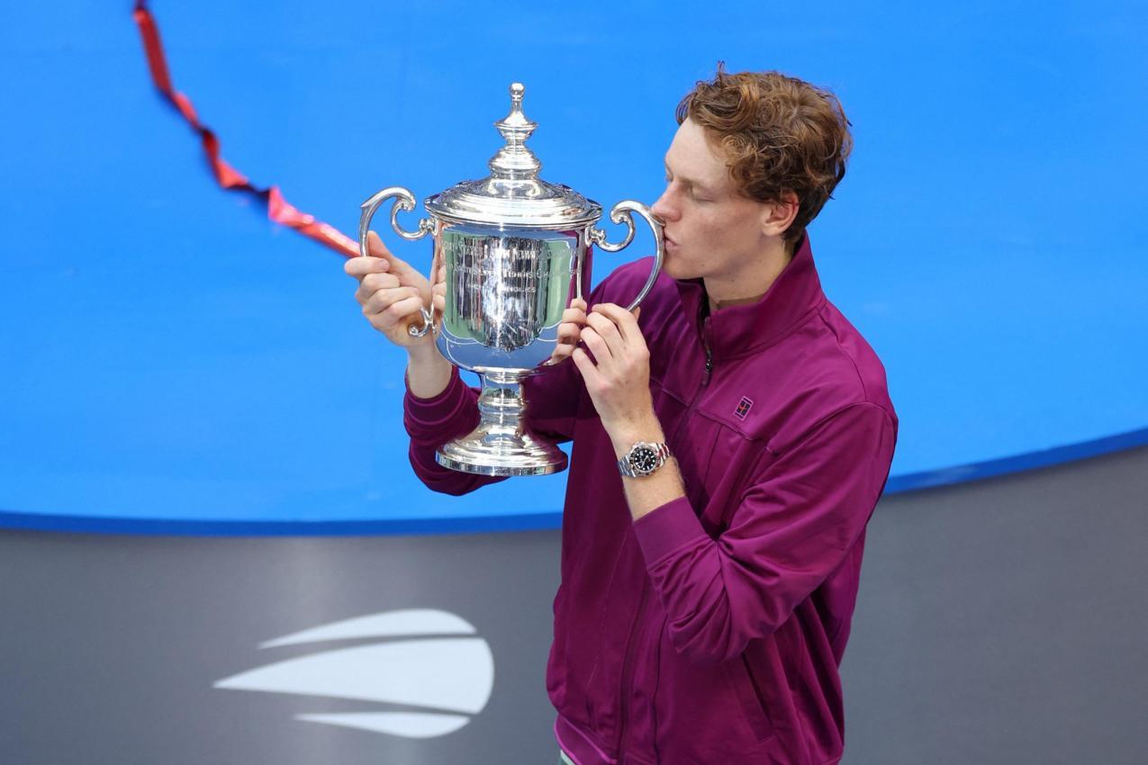 2024 hat Jannik Sinner die US Open gewonnen. © ANSA / CHARLY TRIBALLEAU