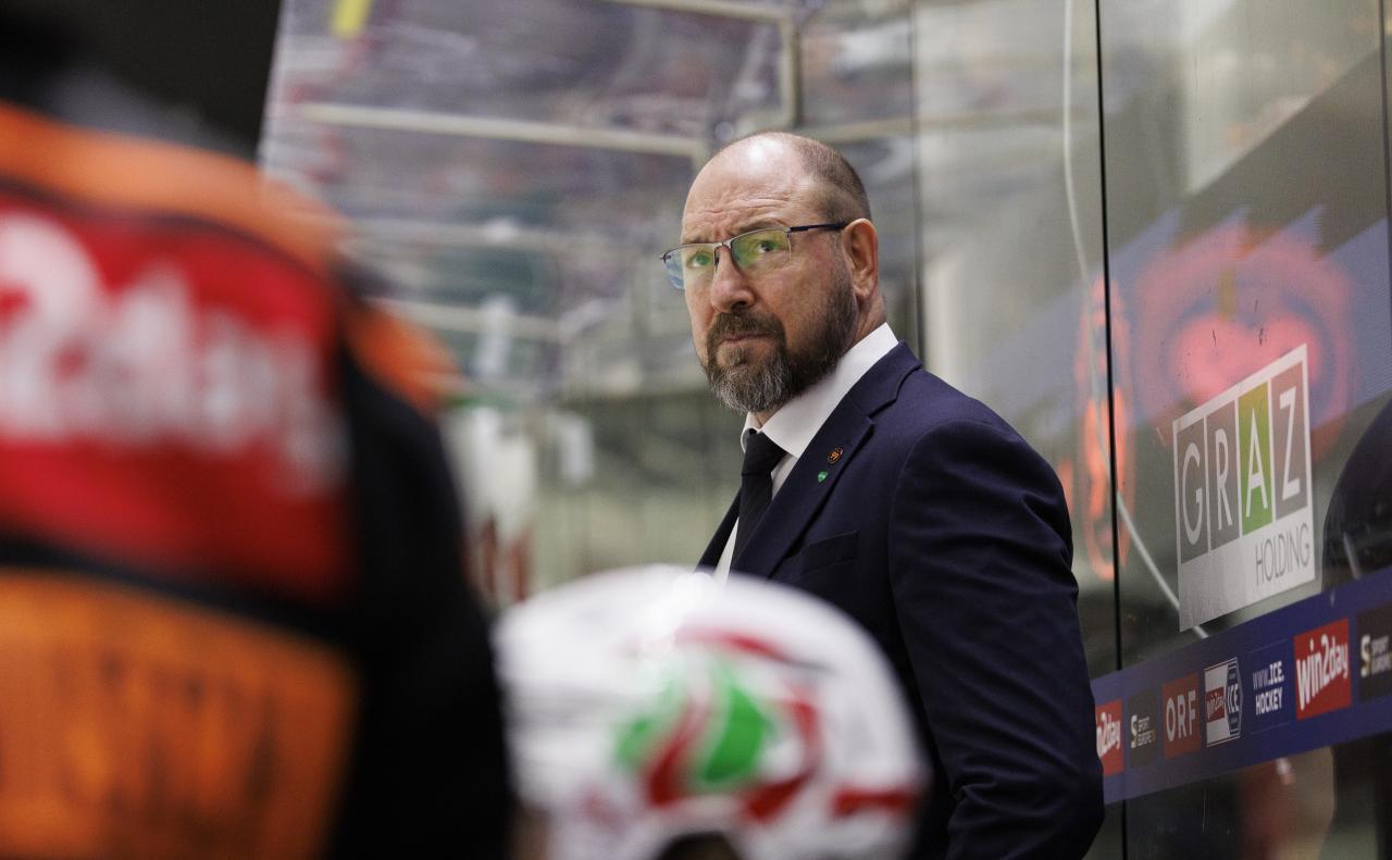 Graz-Trainer Dan Lacroix will hoch hinaus. © APA / ERWIN SCHERIAU