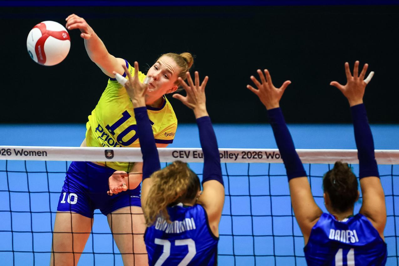 Isabelle Haak, Schwedens Starspielerin. © ANSA / MARTIN DIVISEK