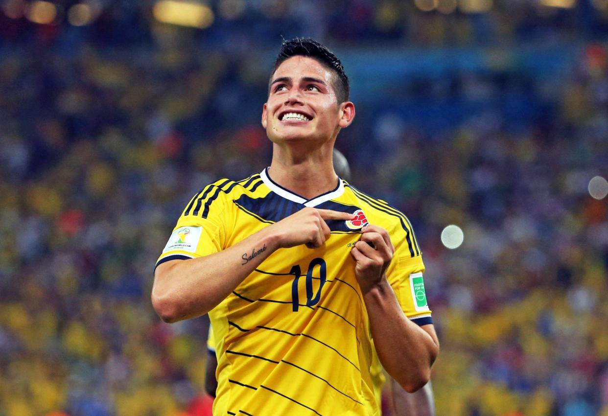 James Rodriguez war einer der Stars der WM 2014. © APA/epa / PAOLO AGUILAR