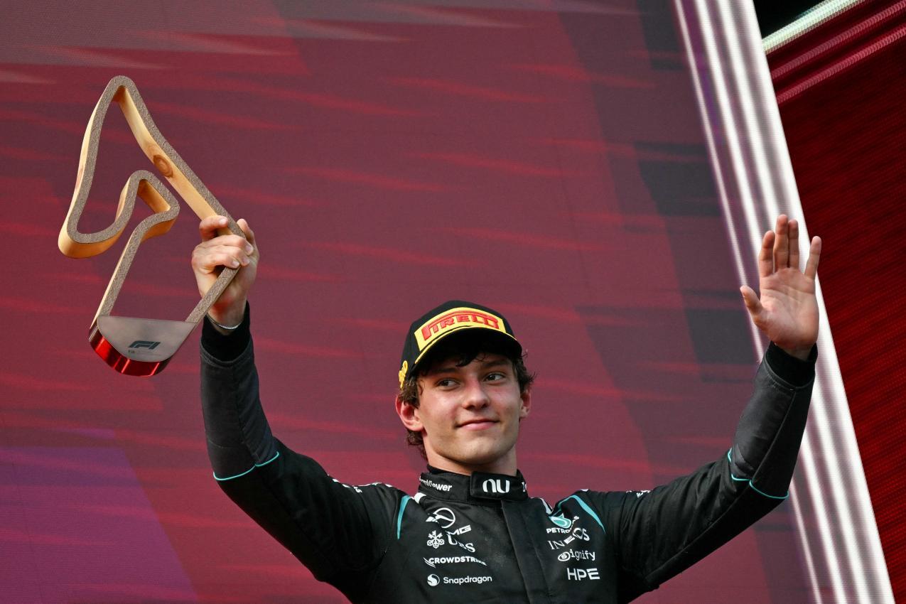 Kimi Antonelli hat auch in Monza Großes vor. © APA/afp / ANDREJ ISAKOVIC