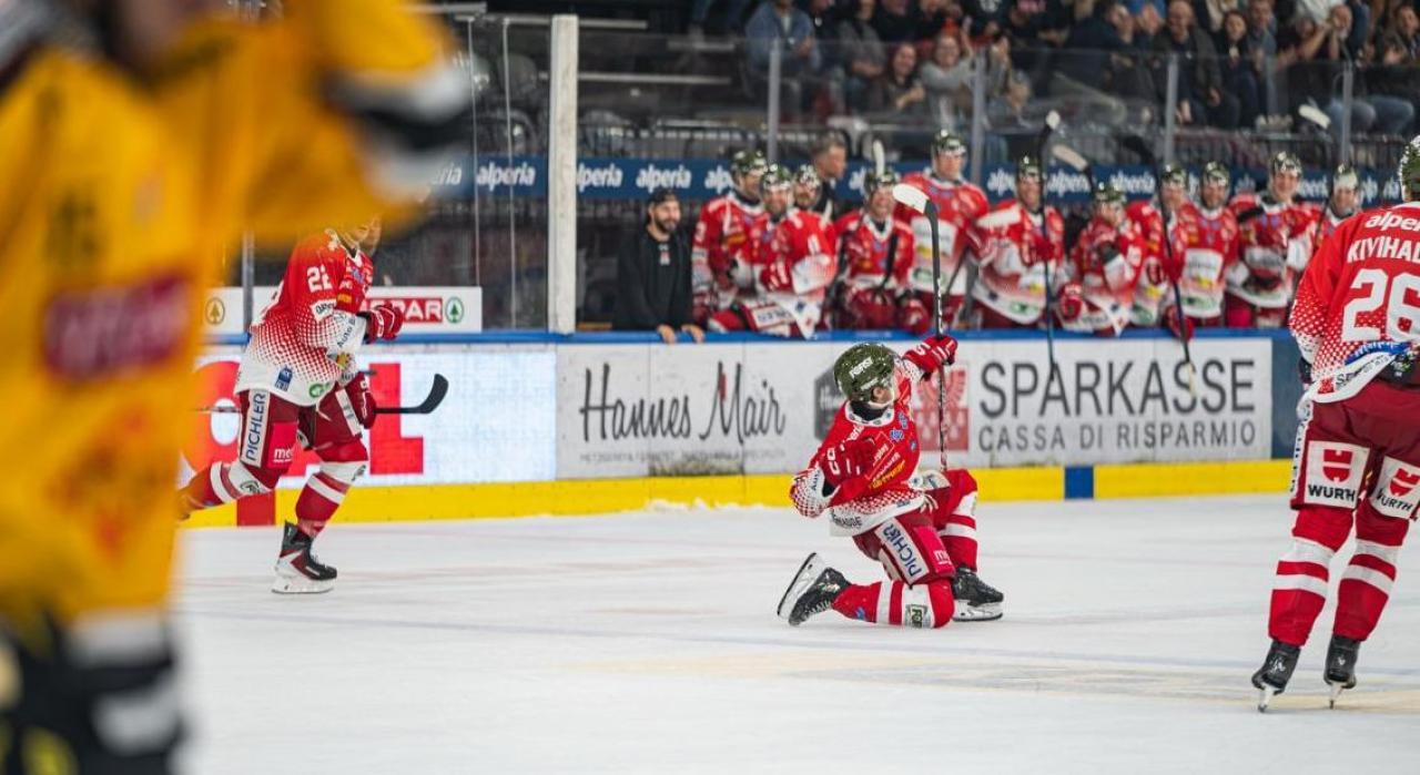 Nicolò Remolato traf bei seinem Debüt gegen Wien gleich doppelt. © HCB/Loris Bregolato
