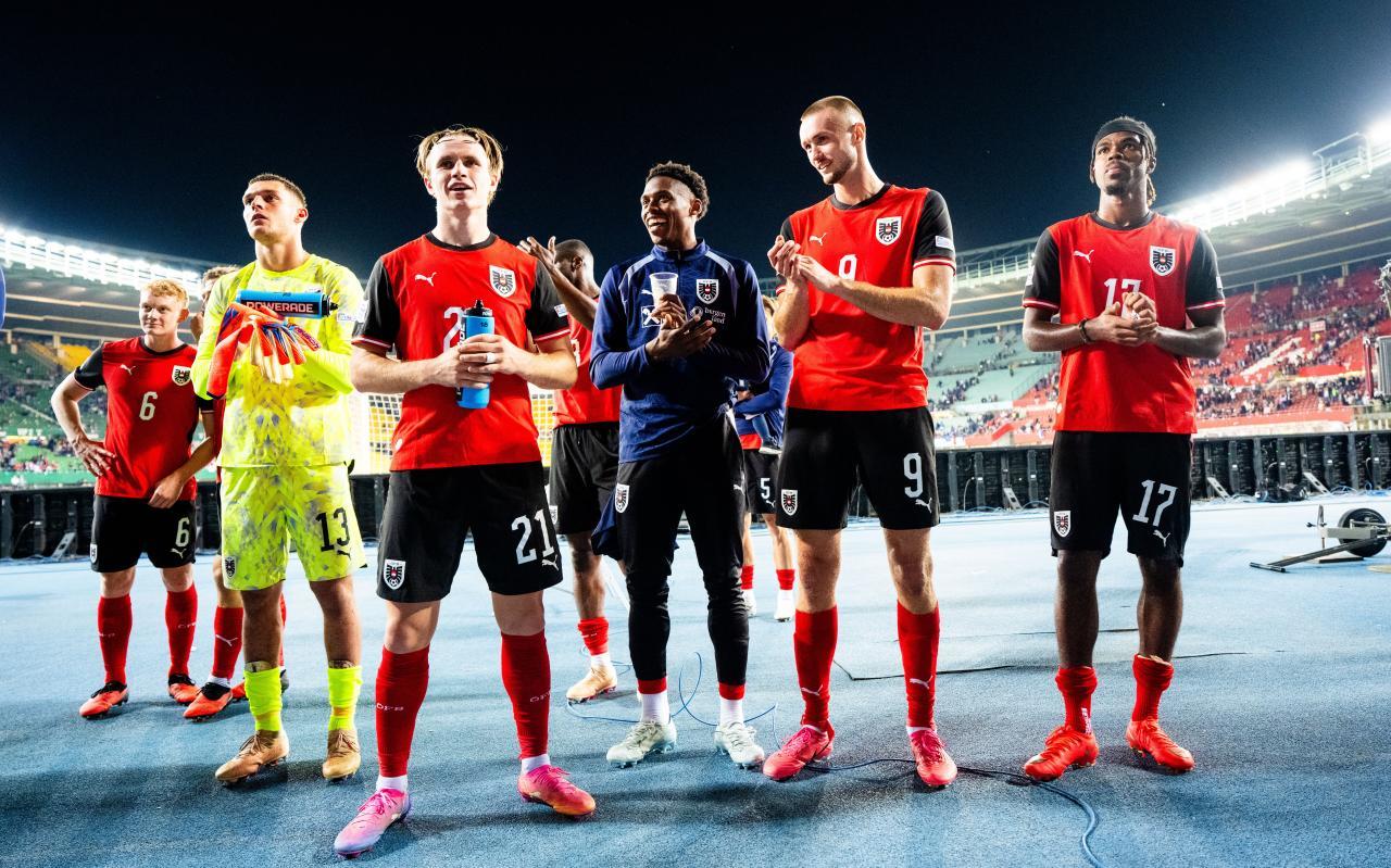 Österreich bejubelte den zweiten Sieg im zweiten Nations-League-Spiel. © APA / GEORG HOCHMUTH