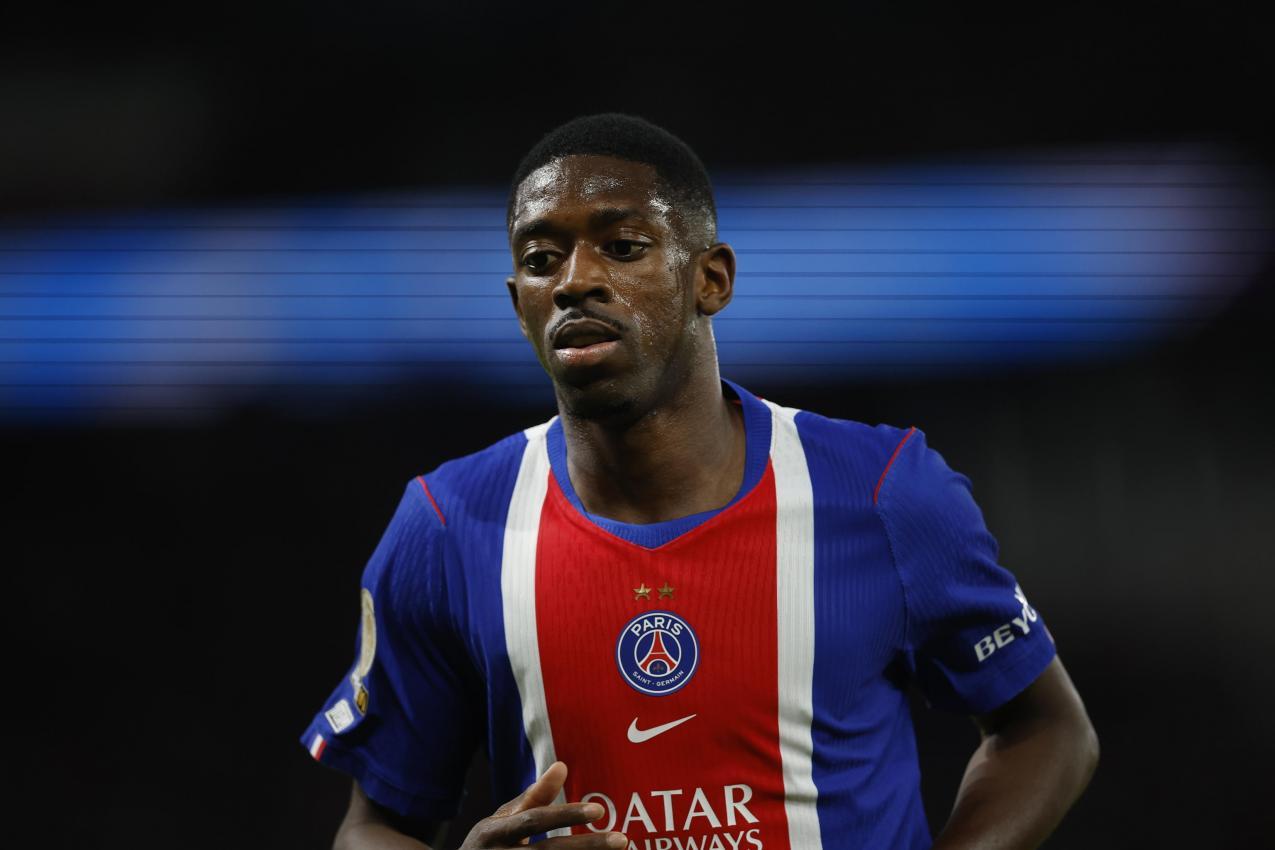 Ousmane Dembelé und PSG peilen die Titelverteidigung an. © ANSA / YOAN VALAT