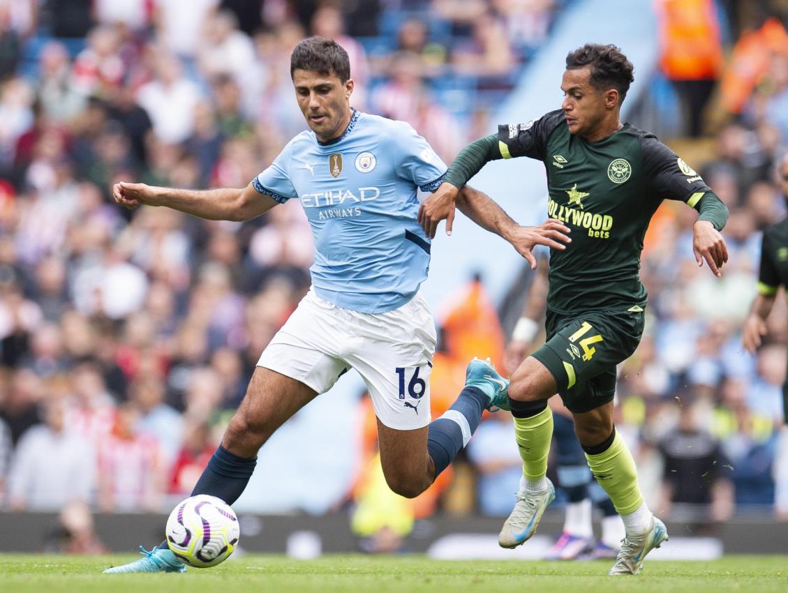 Rodri (links) hat Manchester City große Erfolge gefeiert. © ANSA / PETER POWELL