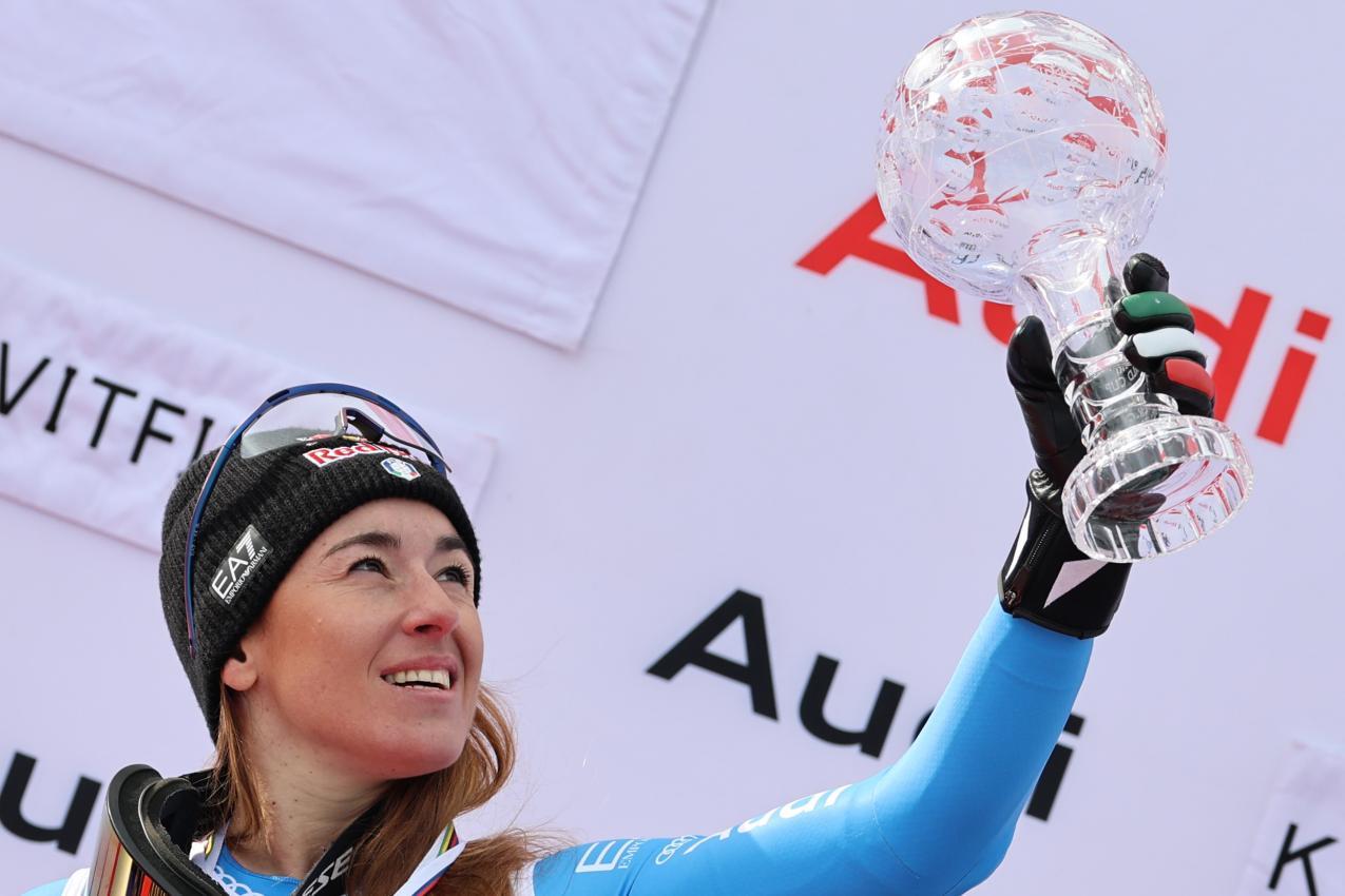 Sofia Goggia gewann in der letzten Saison die kleine Kristallkugel im Super-G. © Pentaphoto