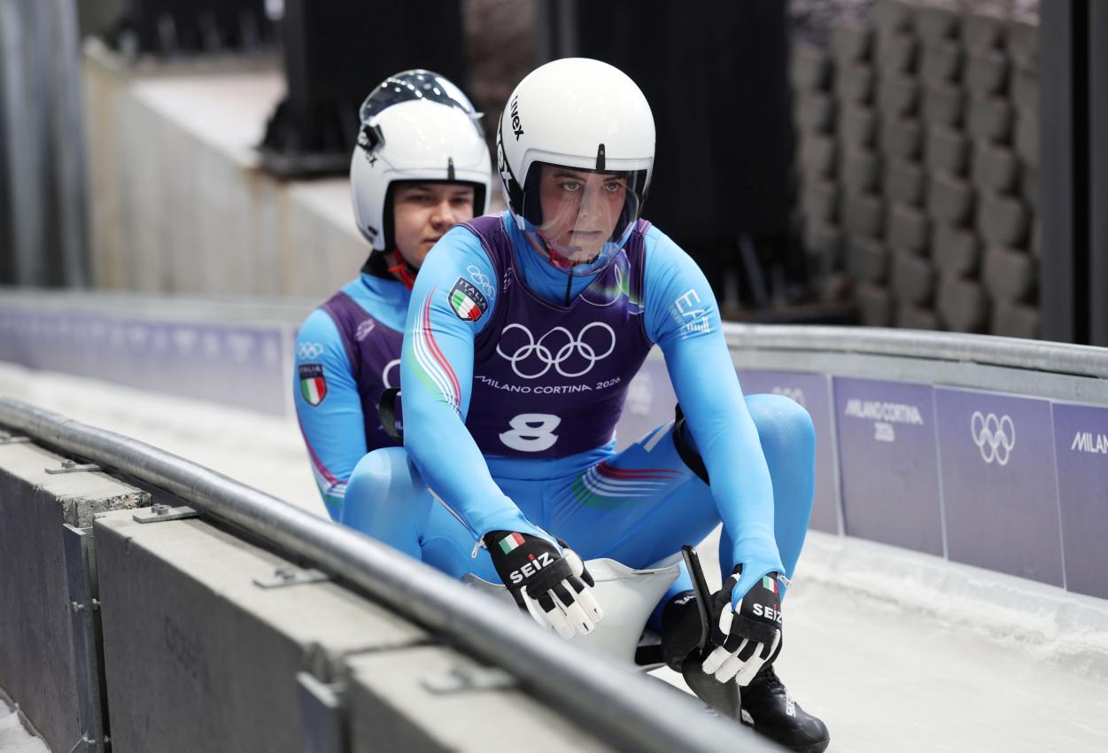 Andrea Vötter und Marion Oberhofer bei den Olympischen Spielen 2026. © FELICE CALABRO' / Felice Calabro'