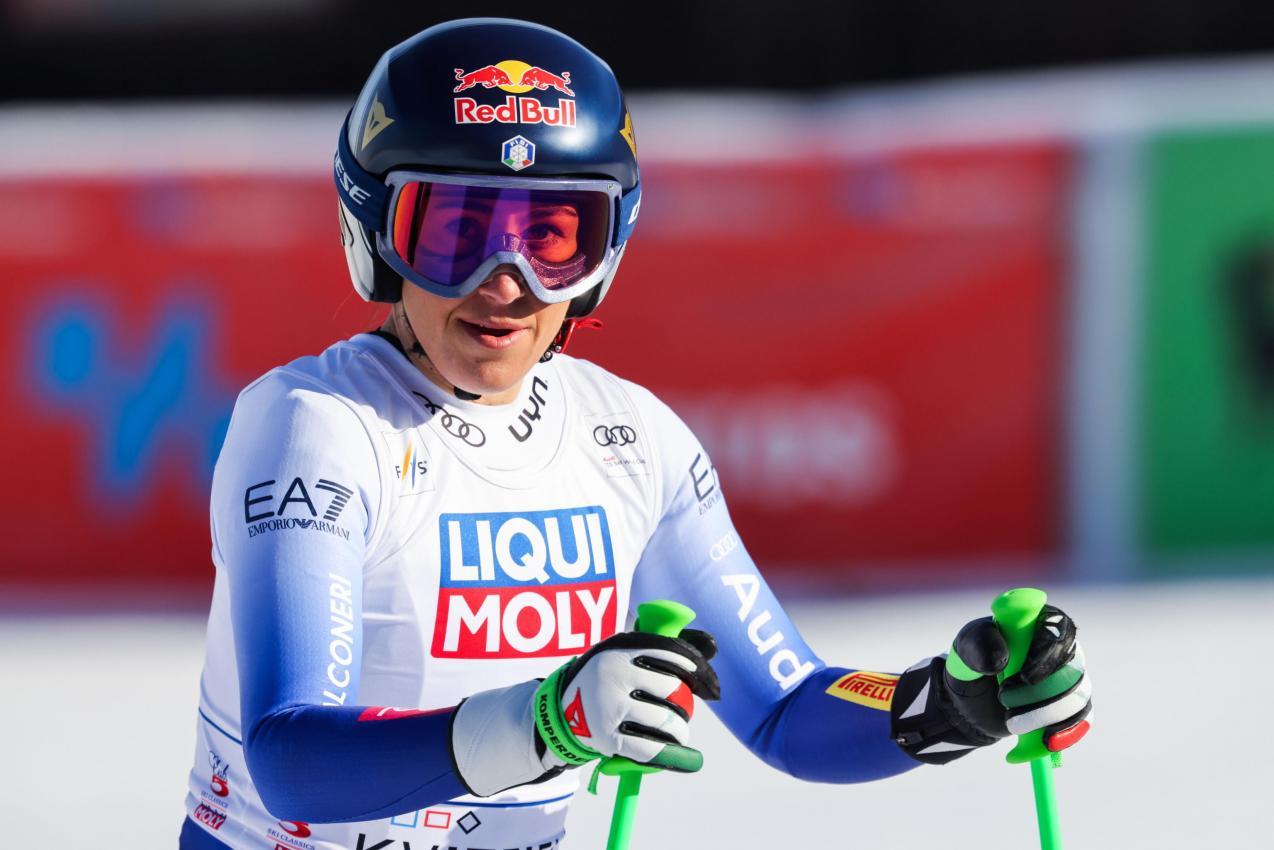 Auch für Sofia Goggia ist Sölden kein Thema. © ANSA / Geir Olsen