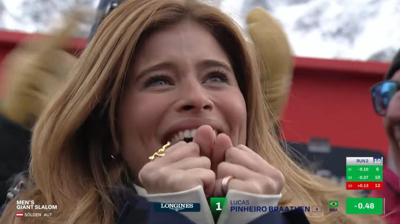 Braathens Freundin Isadora Cruz freute sich mit ihrem Freund mit (Foto: Screenshot).