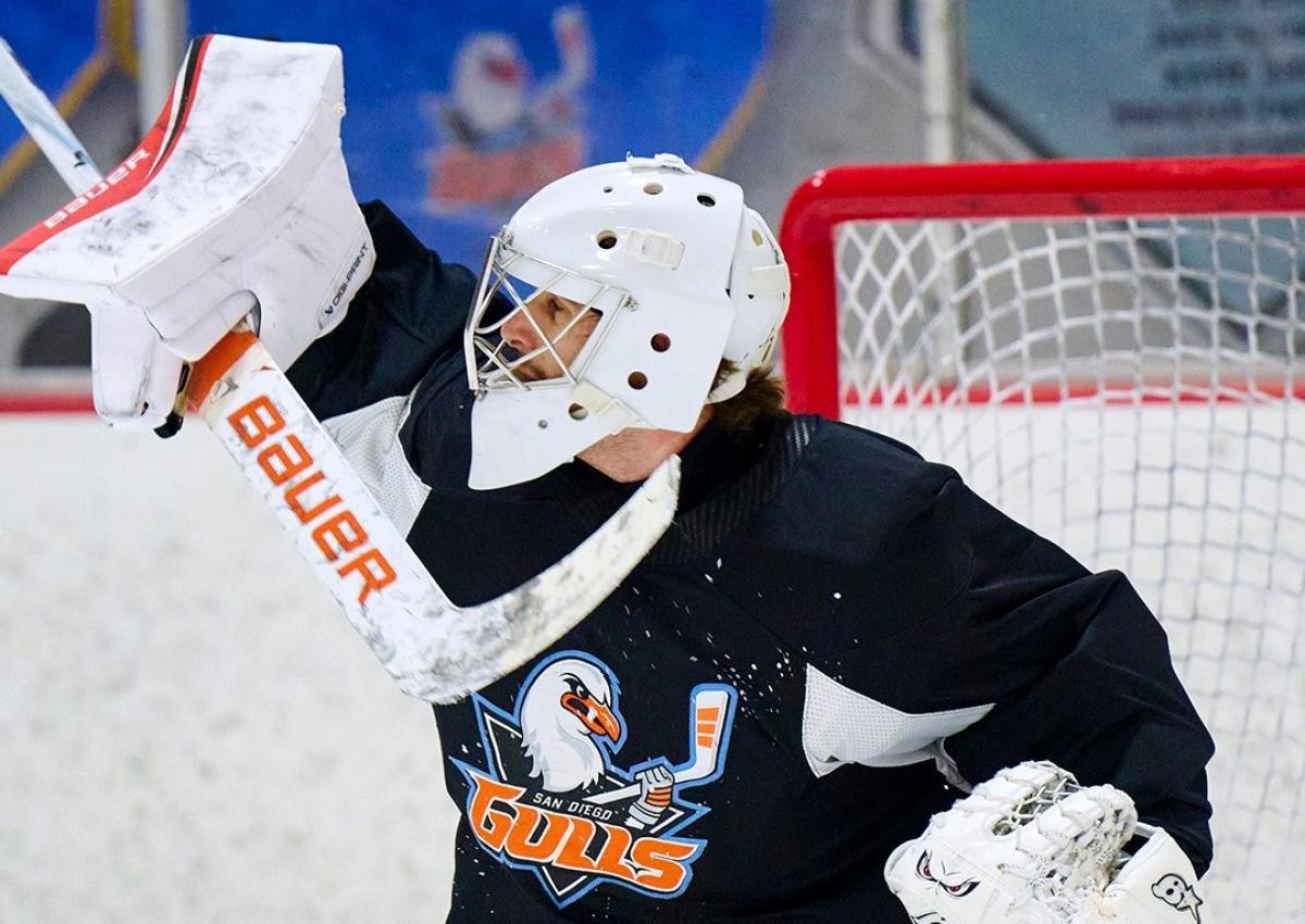 Damian Clara in den Farben der San Diego Gulls. © Social Media