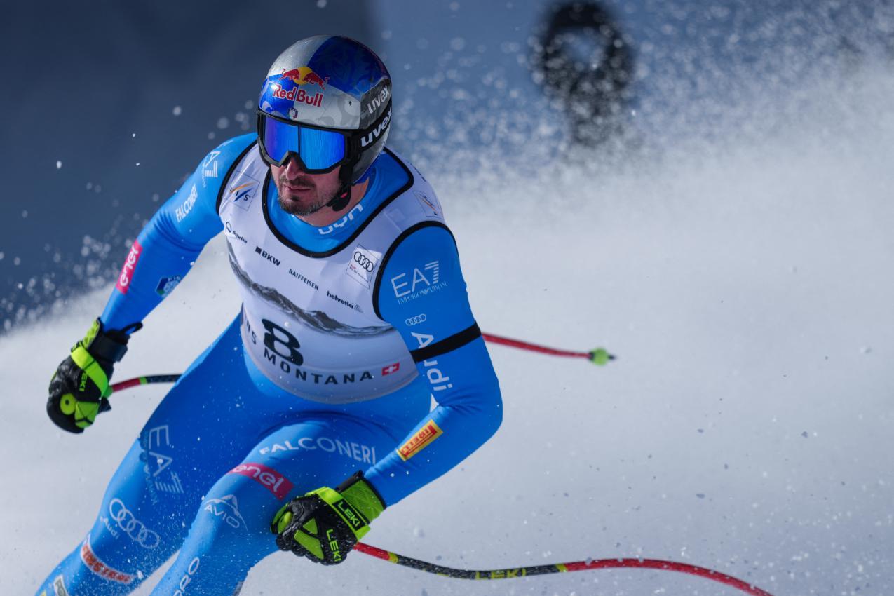 Dominik Paris & Co. kämpfen 2027 in Crans-Montana um Medaillen. © AFP / MAXIME SCHMID