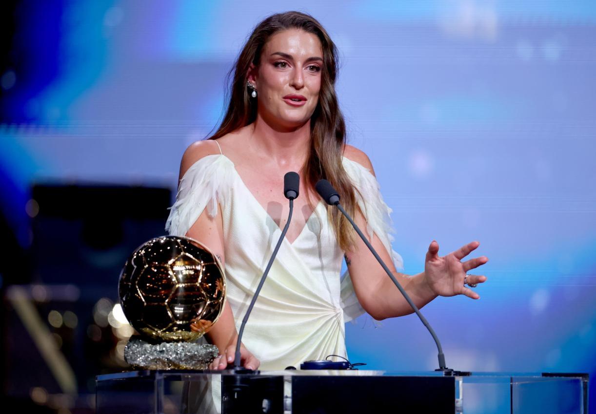 Gewann bei den Frauen: Alexia Putellas © ANSA / TOLGA AKMEN