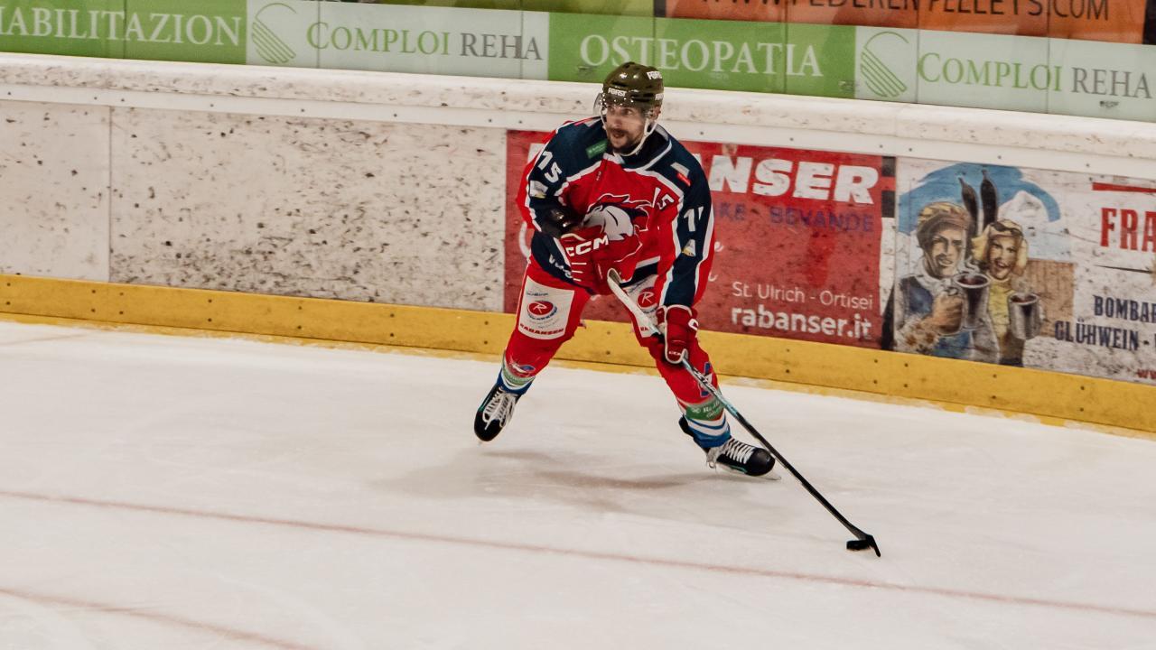 Grödens Vlastimil Dostalek erzielte beim 4:0-Heimsieg gegen EC KAC II einen Treffer. © robinbernardi.it