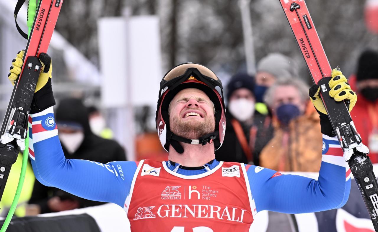 Im Jänner 2022 fuhr Giezendanner sensationell aufs Podest. © ANSA / CHRISTIAN BRUNA