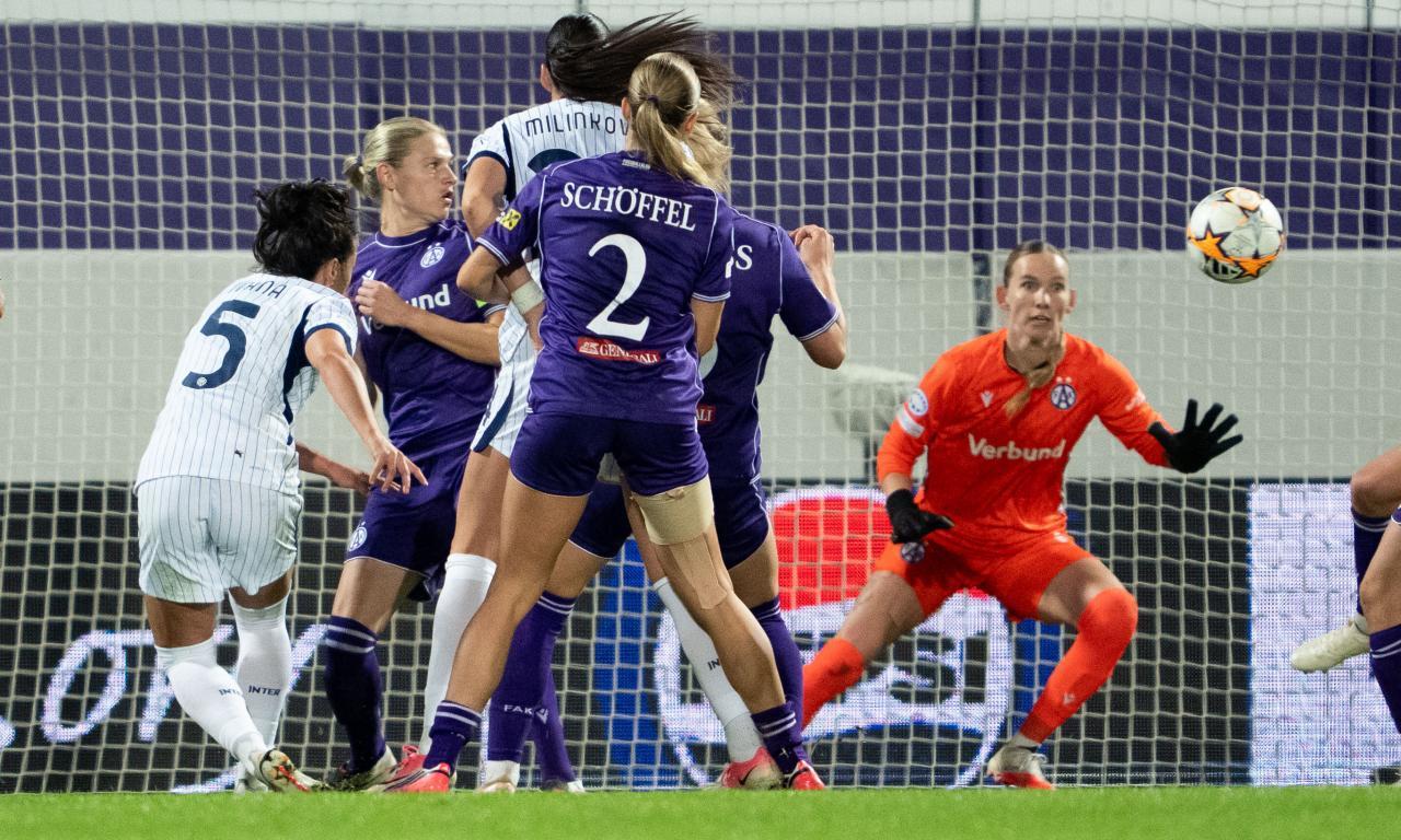 In dieser Szene fiel der Ausgleich für Inter. © APA / GEORG HOCHMUTH