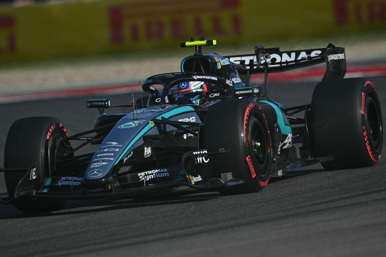 Kimi Antonelli holte zum siebten Mal die Pole. © APA/afp / ANGELA WEISS