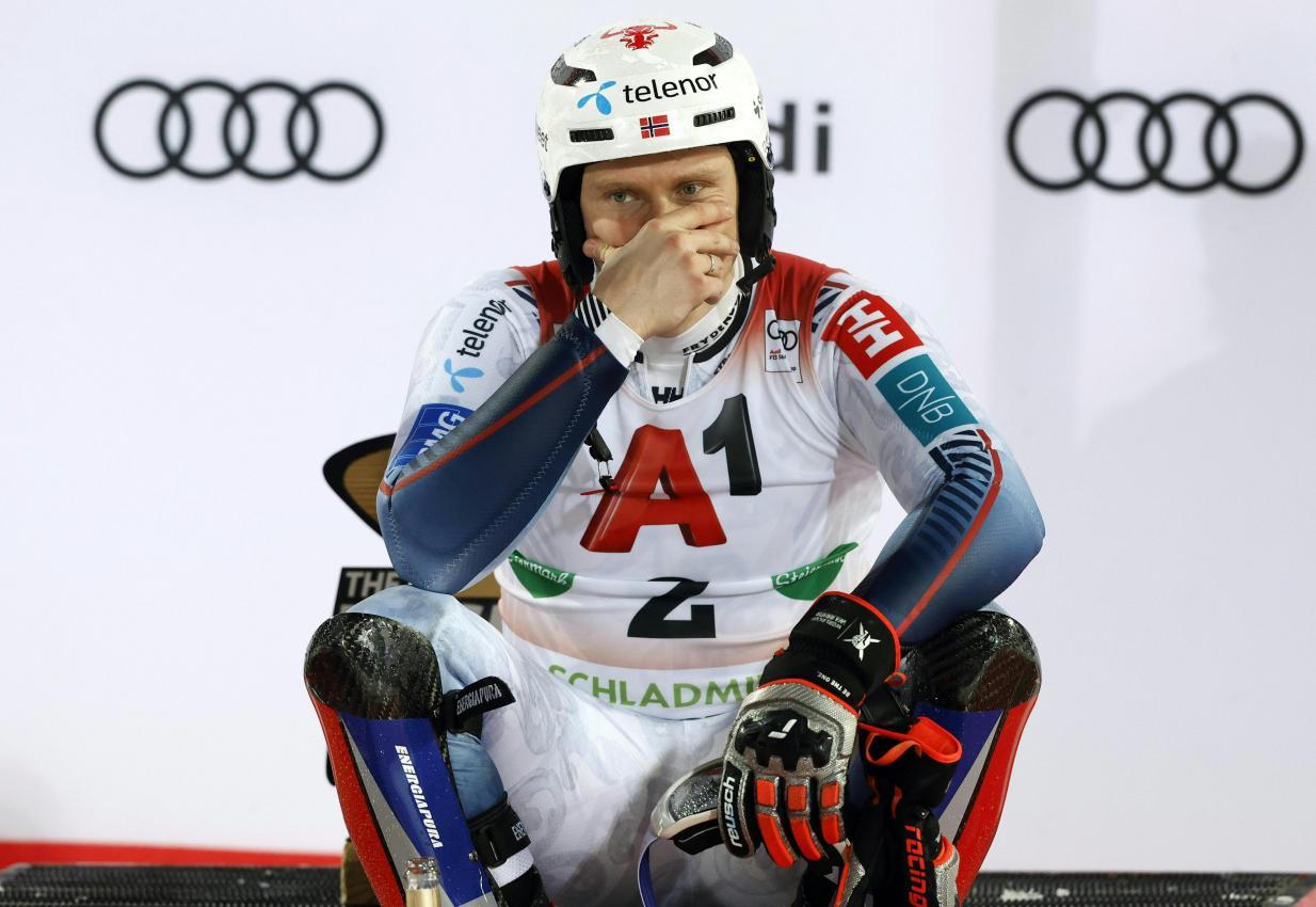 Kristoffersen: Auf dem Kopf hat er den Verbandssponsor, ab der kommenden Saison ist das anders. © APA / ERWIN SCHERIAU