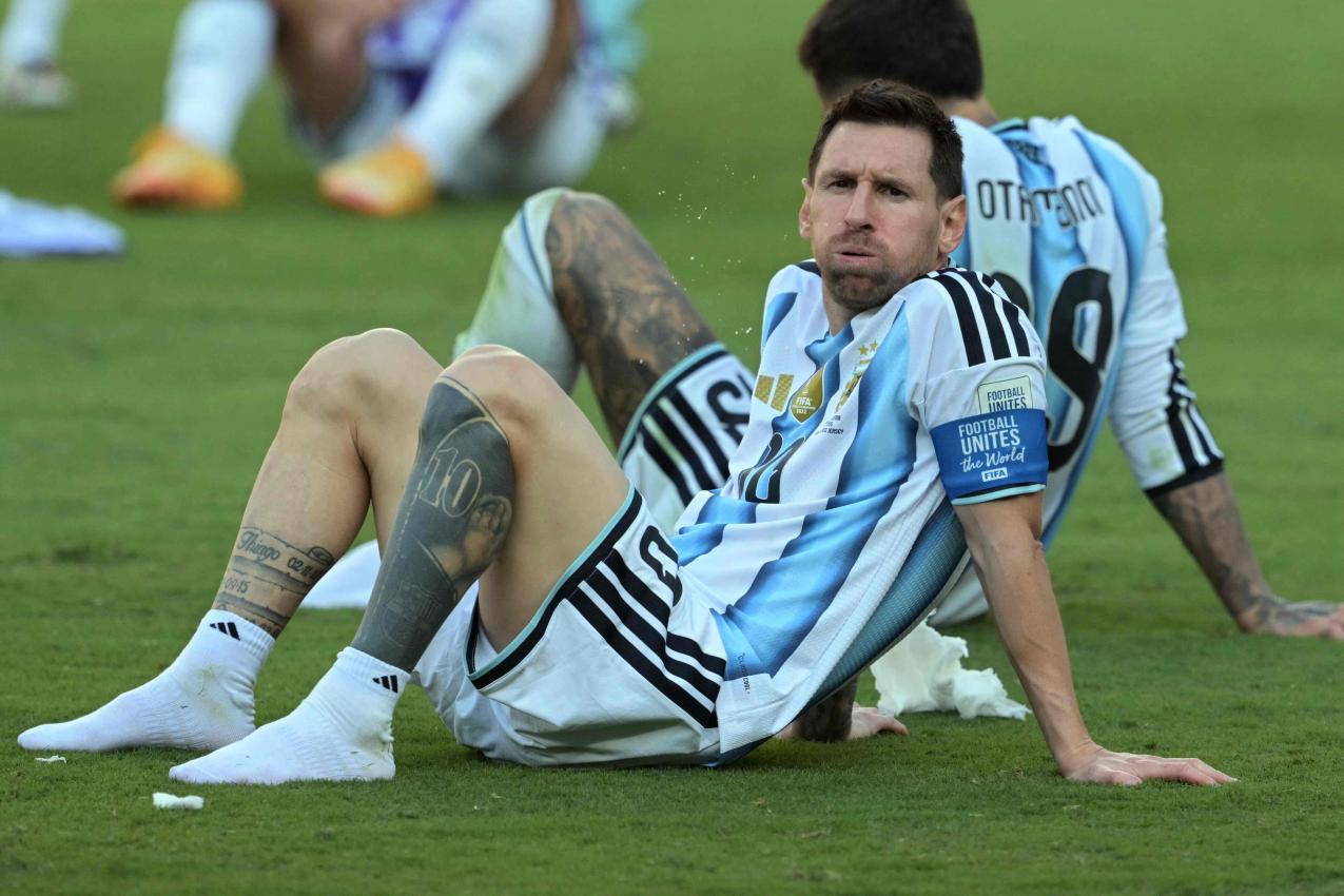 Lionel Messi spielt ein letztes Mal für Argentinien. © APA/afp / JUAN MABROMATA