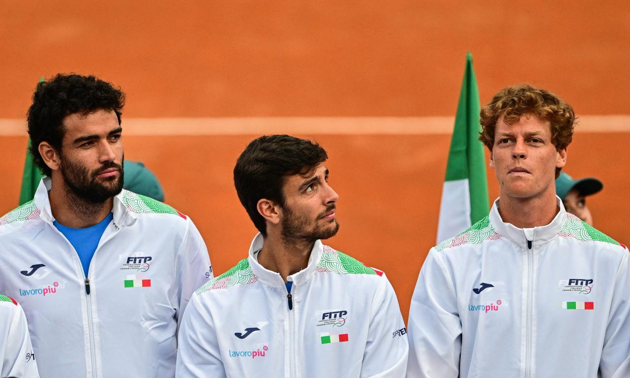 Matteo Berrettini, Lorenzo Musetti und Jannik Sinner waren in den letzten Jahren die Eckpfeiler der Azzurri. © AFP / TIZIANA FABI