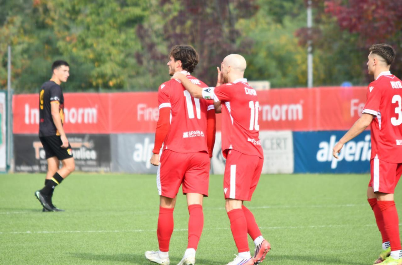 Matteo Timpone, Davide Cremonini und Noah Mayr (v.l.) sind mit Virtus eine Heimmacht.