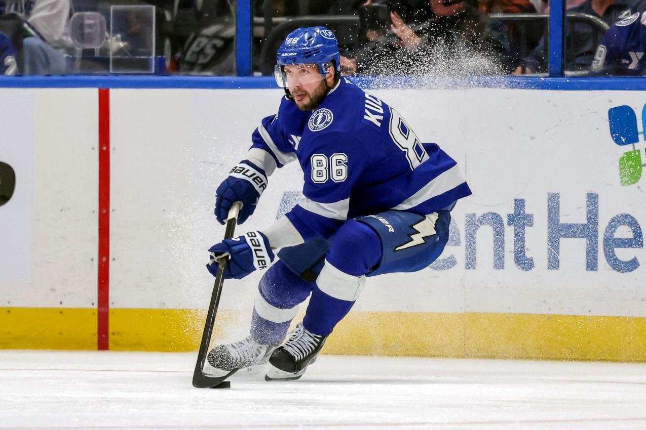 Nikita Kucherov ist der neue Tampa-Bay-Rekordmann. © APA / MIKE CARLSON