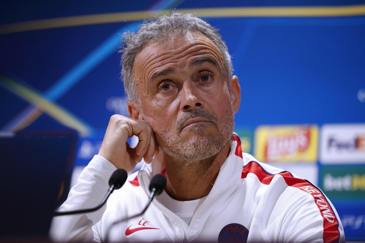 PSG-Trainer Luis Enrique trifft auf seine alte Liebe. © ANSA / YOAN VALAT