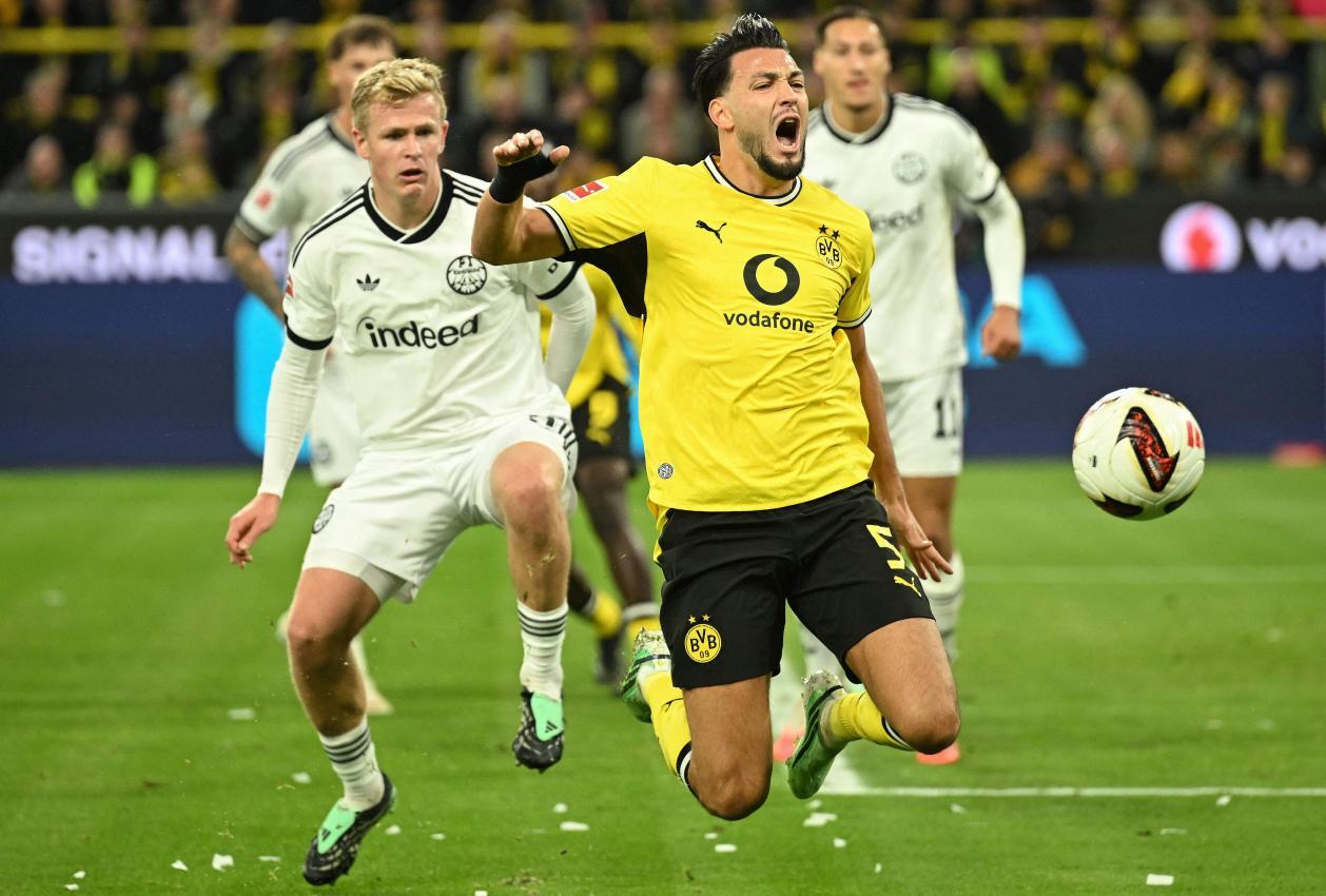 Zu Beginn tat sich Dortmund schwer. © APA/afp / INA FASSBENDER